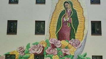Our Lady of Guadalupe mural at St. Columbans, Nebraska