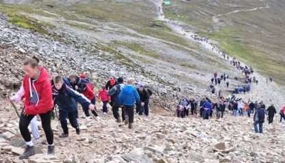 Croagh Patrick mountain walk and pilgrimage.