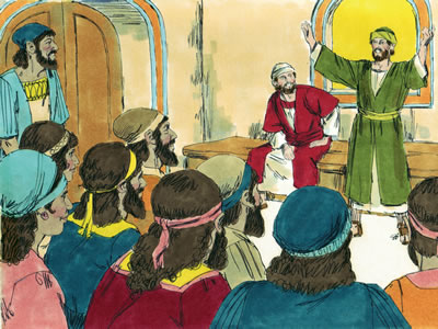 Barnabas and Paul return to Antioch