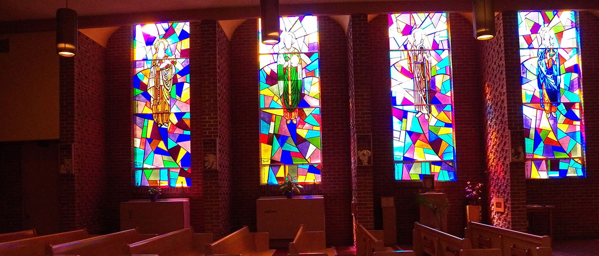 South stained glass windows