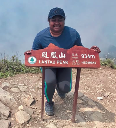 Sai atop Lantau Peak