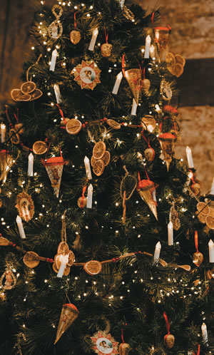  Beautifully decorated Christmas tree