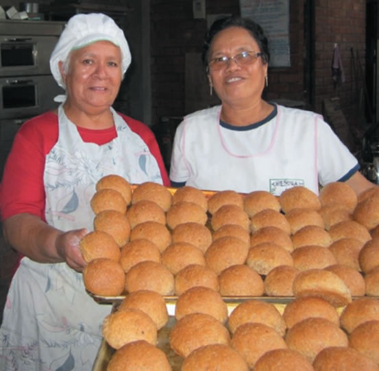 Irma working in pastry and baking project