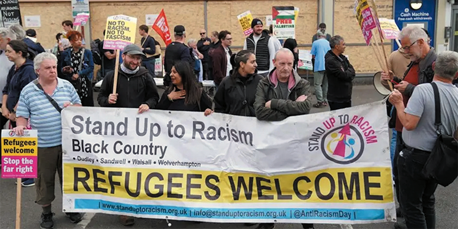 Community march to support immigrants in the UK