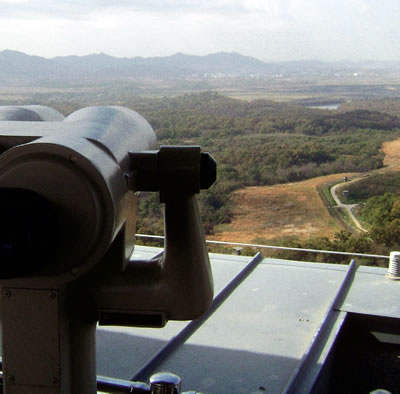 Demiliterized Zone separating North and South Korea