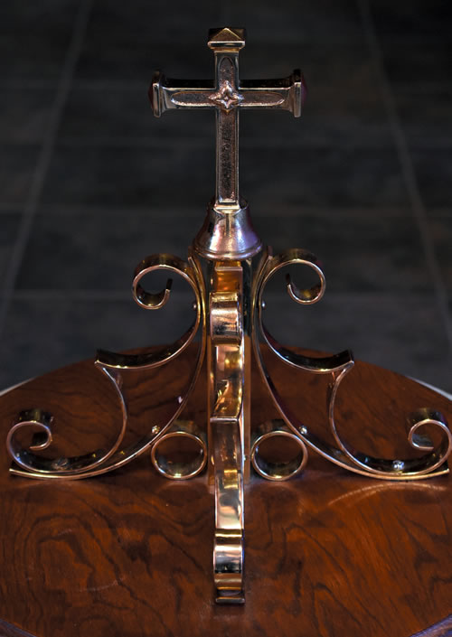 Cross on a table