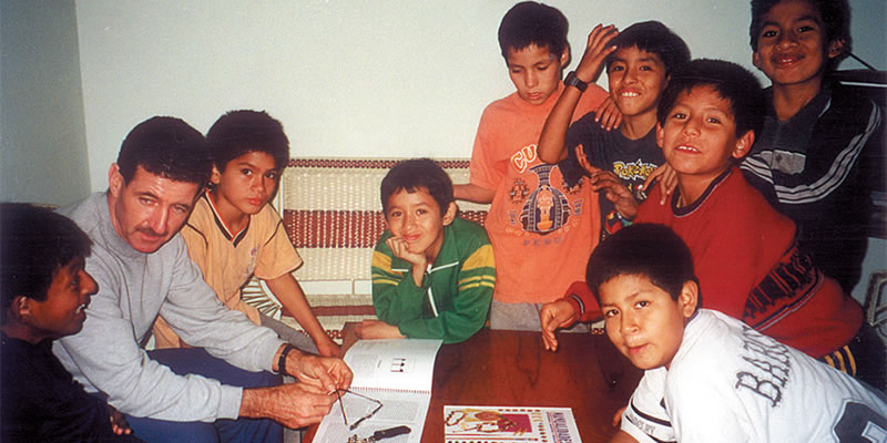 Fr. Tony with children