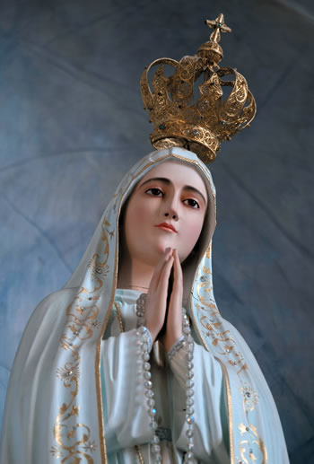A statue of Our Lady of Fatima