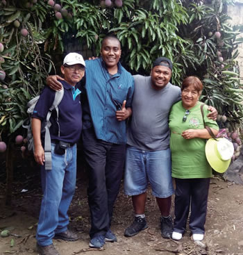 Fr. Martin with parishioners
