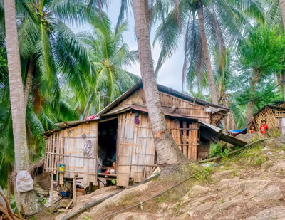 Hut in rural Philippines