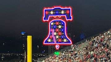 The Liberty Bell at Citizens Bank Park in Philadelphia, Pa.