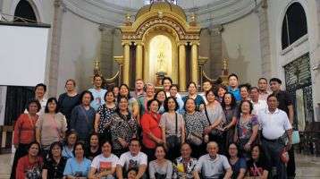Taiwan parishioners on pilgrimmage