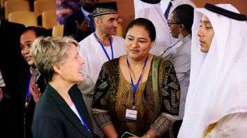 Interfaith dialogue between people