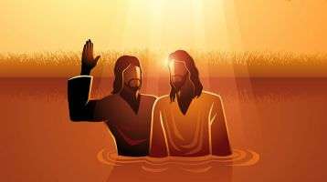 John baptizing Jesus