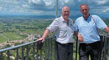 Fr. John Boles and friend, Dave in Assisi