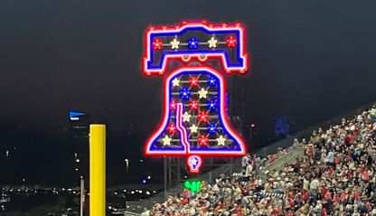 The Liberty Bell at Citizens Bank Park in Philadelphia, Pa.