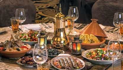 Iftar is the evening meal with which Muslims end their daily Ramadan fast at sunset.