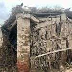 Partly destroyed home in Pangrio village.