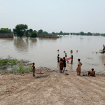 Houses under water in Latifabad, Hyderabad