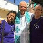 Fr. Bill Morton with visitors in Cuidad Juarez, Mexico