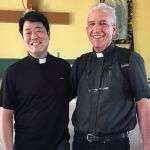 Fr. Felipe (left) and Columban Fr. Bill Morton 