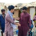 Visit to a flood victim in Parbo Nagar. 