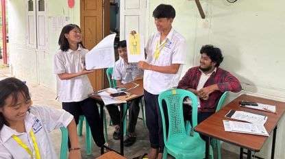 Students at the Learning Resource Center