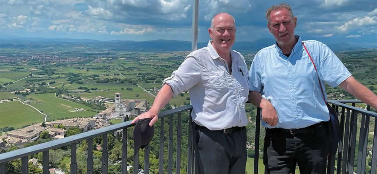 Fr. John Boles and friend, Dave in Assisi