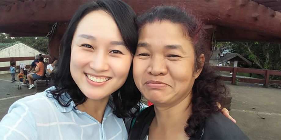 Columban Lay Missionary Hyein Noh "Anna" (left) and Joy