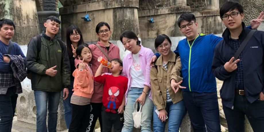 Taiwan youth group on an outing