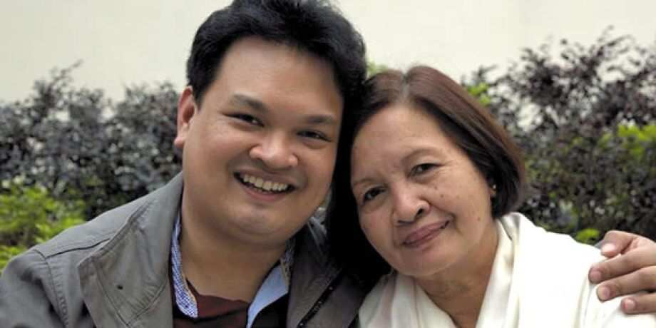 Fr. Andrei and his mother