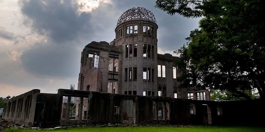 The Atomic Bomb Dome at Hiroshima Peace Memorial Park, Japan