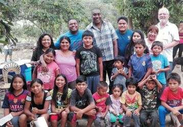 Columban seminarian Aminiasi and friends in Peru