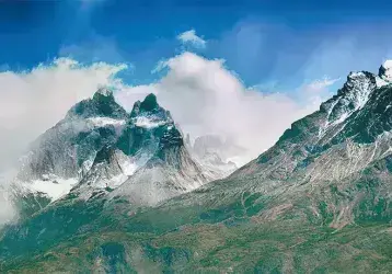 Nearby Andes Mountain Range covered in snow