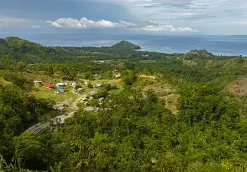 Scenic landscape of rainforest in Mindanao, Philippines